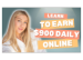 Work from Home Success: Earn $900 Daily with Just 2 Hours Online